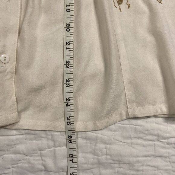 Passports Vintage Embroidered Lightweight Button Up size Medium - Picture 12 of 12